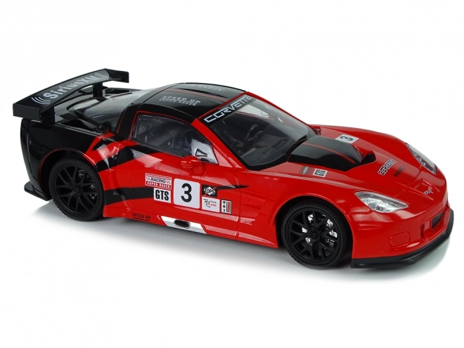 Remote Control Racing Corvette C6.R Red 1:18 with Lights