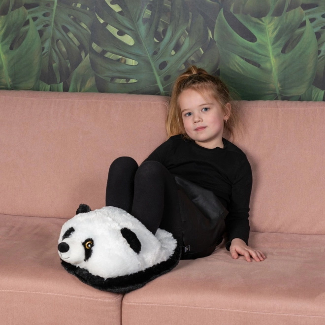 Cozy Noxxiez Panda Warm Plush Slipper