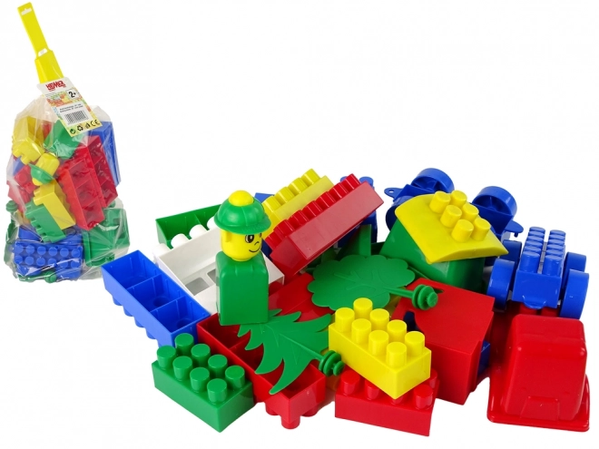 Colorful Construction Blocks for Kids - 40 Pieces