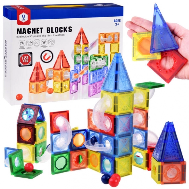 Magnetic Building Set Ball Track ZA4719 - 123 Pieces