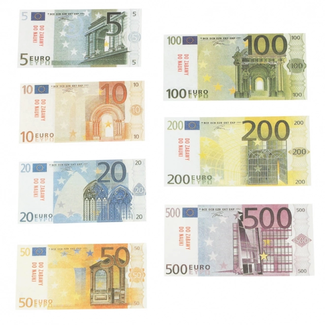 Colorful Euro Play Money Set