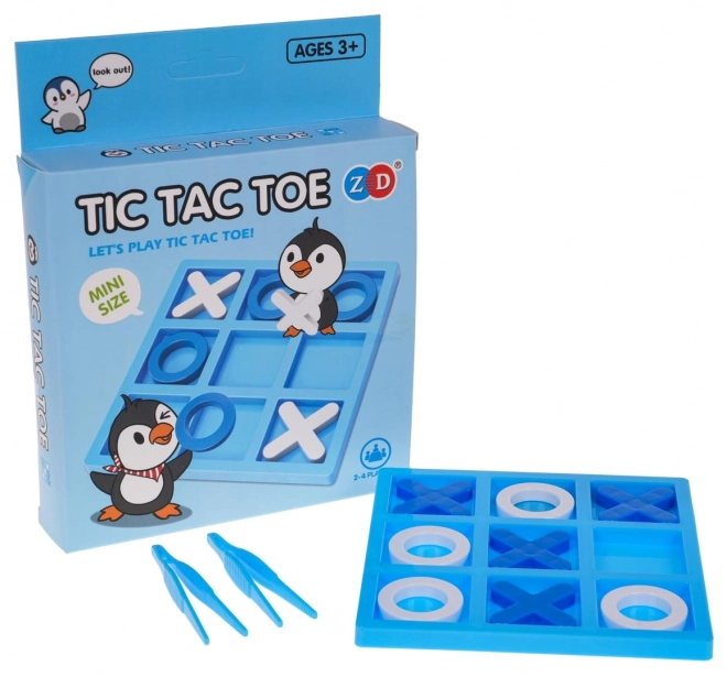 Mini Penguin Tic Tac Toe Logic Game