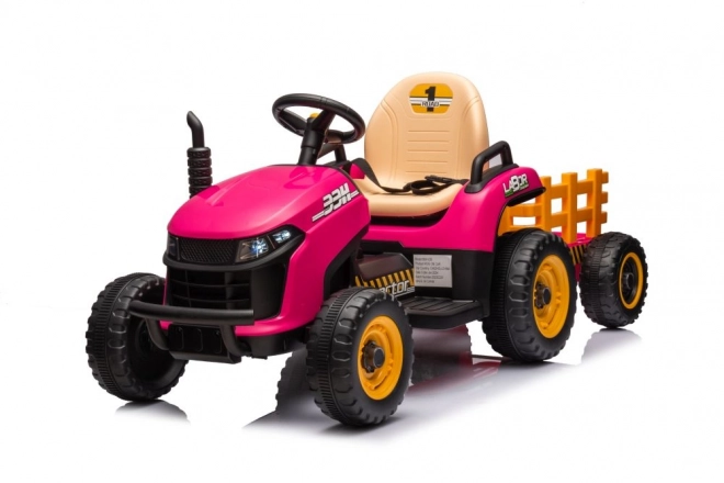 Battery Operated Pink Tractor