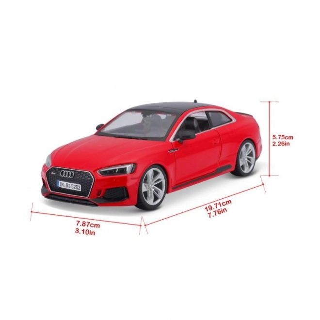 Metal Model Audi RS 5 Coupe Red 1/24