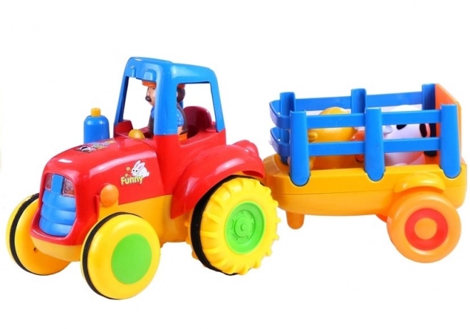 Tractor with Trailer and Farm Animals Toy