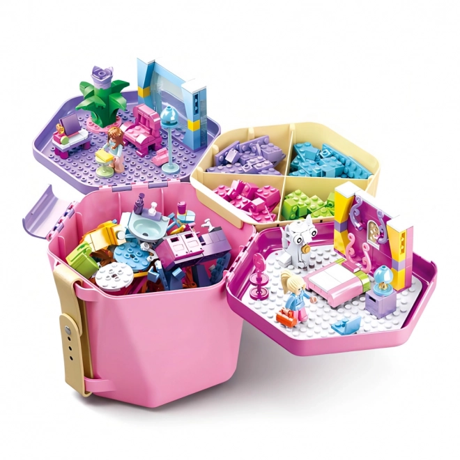 Sluban Bucket Bricks Pink Set