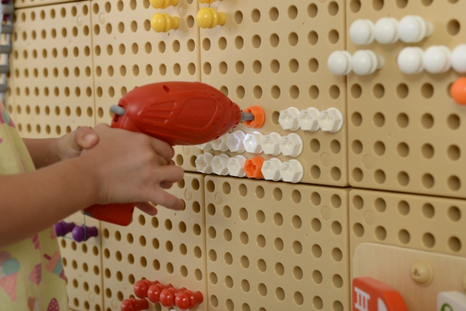 Masterkidz Tool Set with Drill and 8 Elements for STEM Science-Creative Board