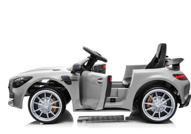 Mercedes GTR Batterieauto Silber lackiert