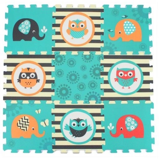 Foam Puzzle Owls and Elephants by Sun Ta Toys