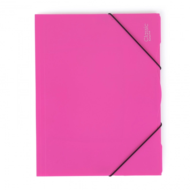 Opaque Magenta A4 File Folder with Elastic Band