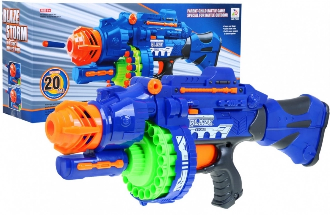 Large Kids Blaze Storm Toy Blaster with Foam Darts