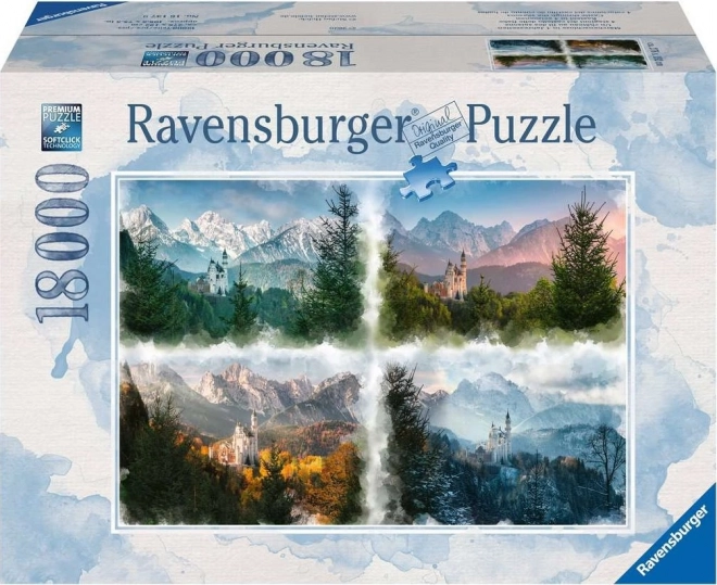 Ravensburger Neuschwanstein Castle in Four Seasons 18000 Piece Puzzle