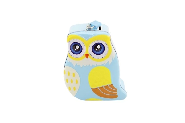 Metal Owl Money Box with Lock