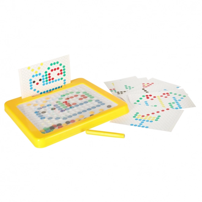 Magnetic Montessori Mosaic Board in Yellow