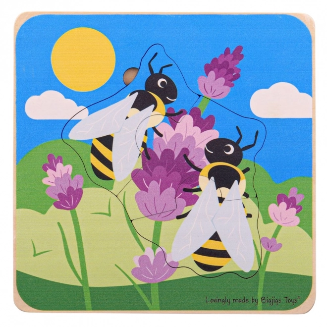 Bigjigs Toys Layered Bee Life Cycle Puzzle