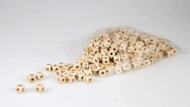 Wooden Alphabet Beads 300 Pieces