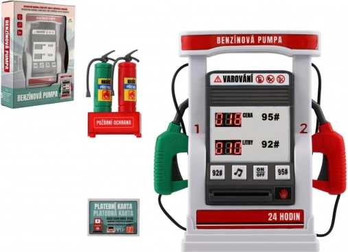 Pompa di benzina giocattolo a batteria con suoni e luci