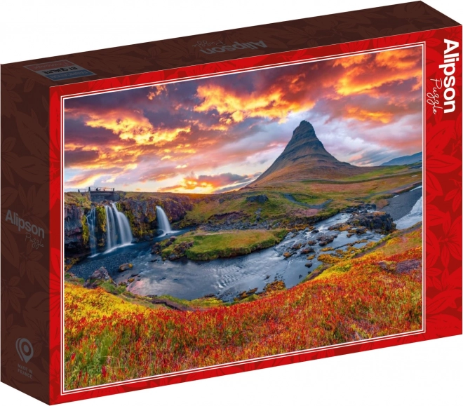 Puzzle Kirkjufellsfoss Waterfall Iceland 500 Pieces