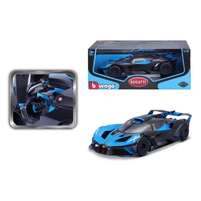 Bburago Bugatti Bolide Blue/Black Scale Model