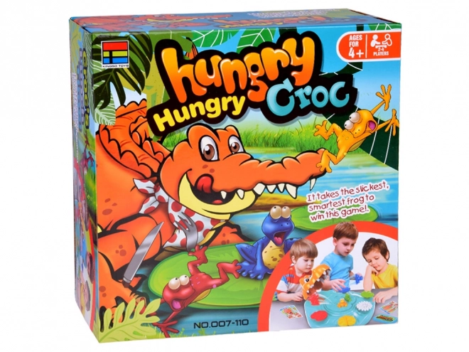 Skill Game Hungry Crocodile and Escaping Frogs