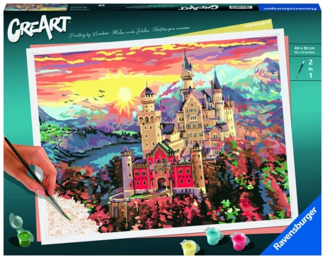 CreArt Fairytale Castle Paint By Numbers Kit