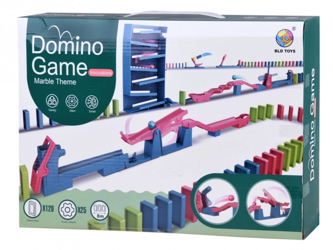 Colorful Domino Blocks and Obstacle Course Game