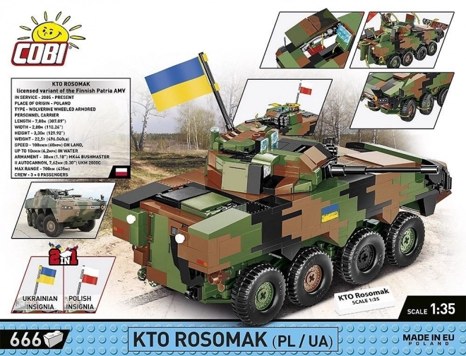 Rosomak Armored Vehicle Model Blocks