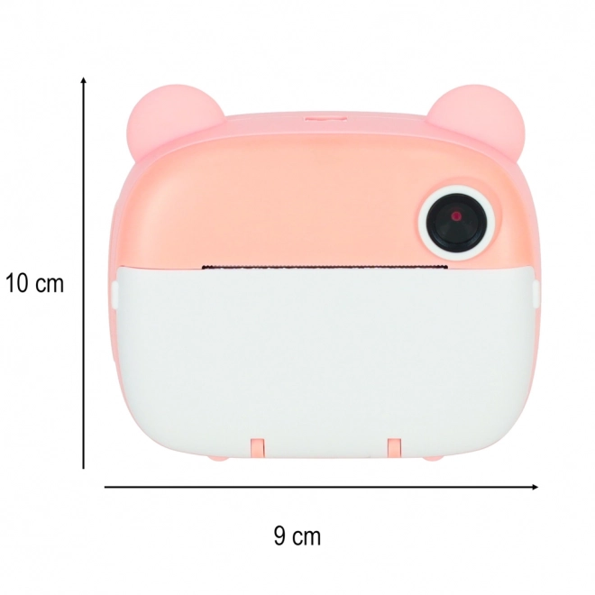 Instant Camera for Kids Pink Bear