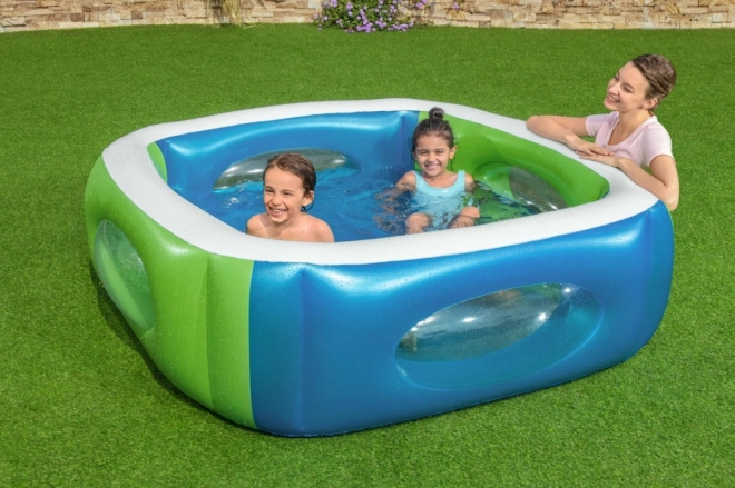 Inflatable Children's Pool with View Windows