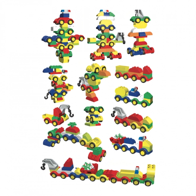 Building Blocks Set for Kids Compatible with Cars Theme