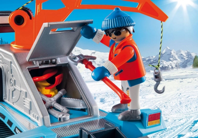 Snow Groomer Figurine Set