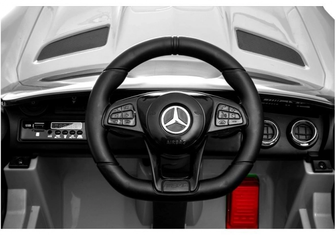 Mercedes GTR Batterieauto Silber lackiert