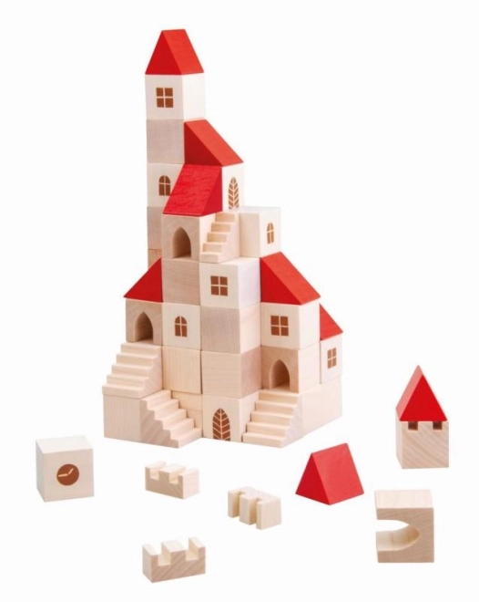 Wooden City Building Blocks Set