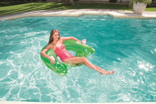 Inflatable Lounge Chair with Backrest Green by Bestway