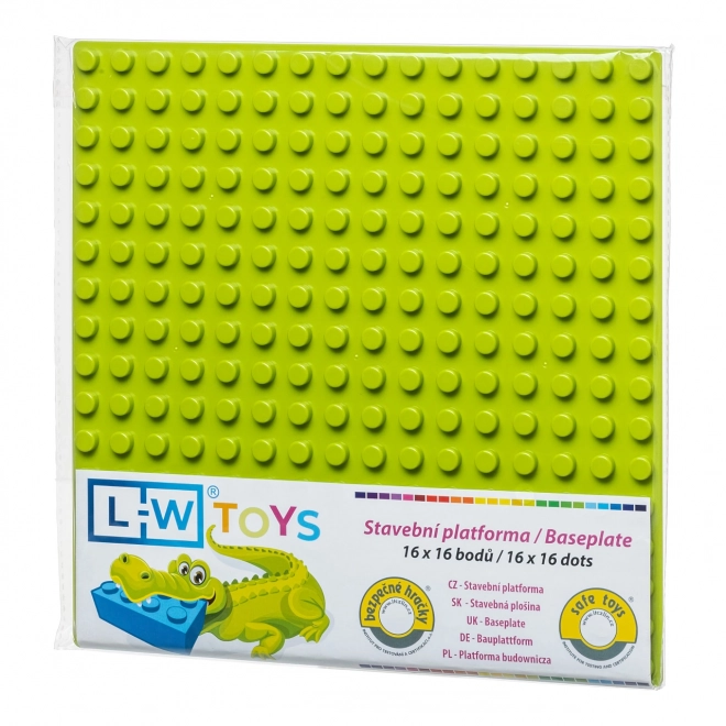 Construction Base Plate for LEGO and L-W Toys Junior