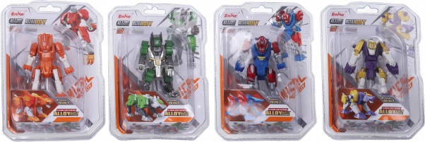 Transformerende robotdyr 9 cm