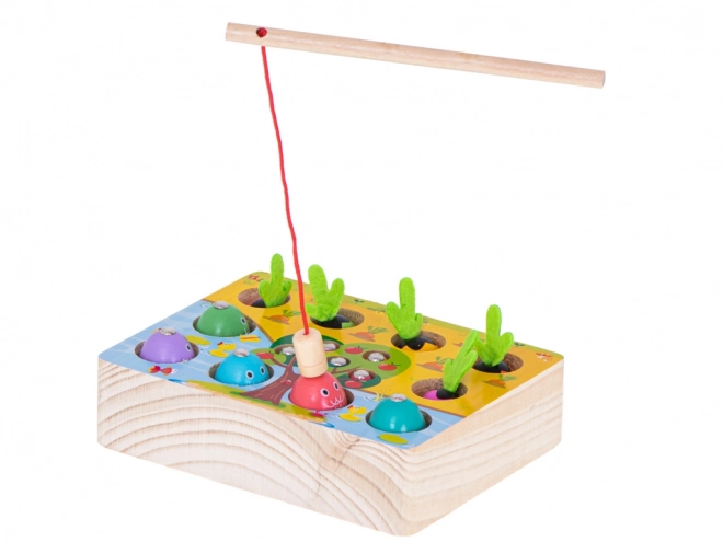 Magnetic Wooden Montessori Fishing Game