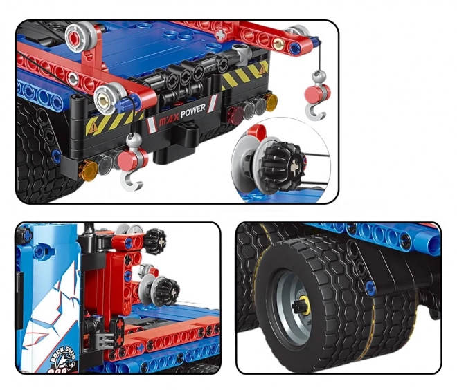 Remote Control Blue Truck Building Set