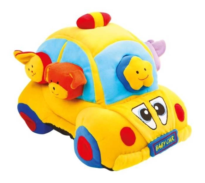 Small Foot Plush Vehicle with Insertable Shapes