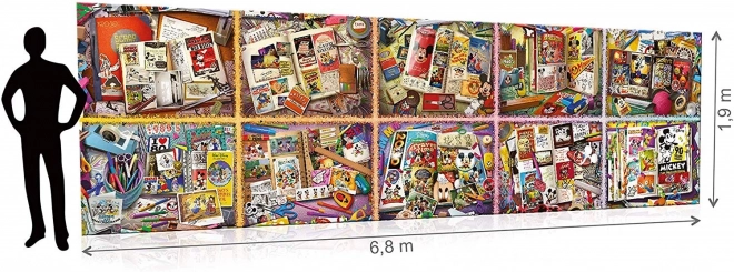 40,000 Piece Puzzle with Mickey Through the Years