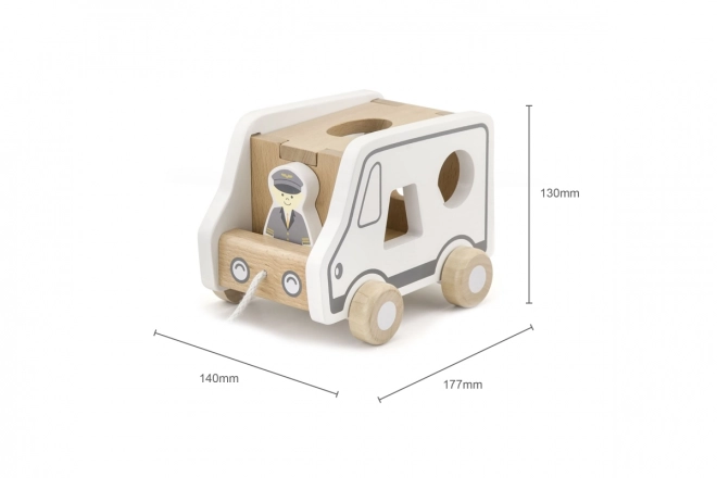 Wooden Pull Along and Shape Sorter Truck