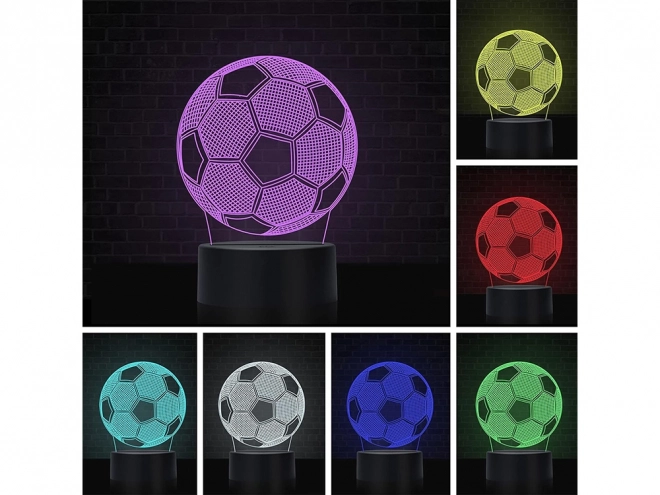 3D-Nachtlicht Fußball mit Fernbedienung