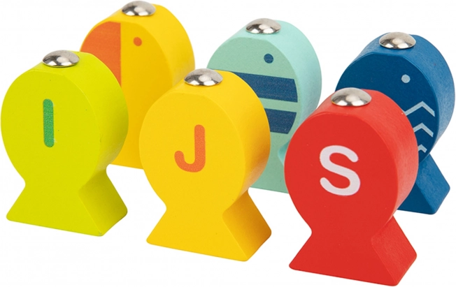 Dřevěná rybářská hra Učení písmen Tooky Toy