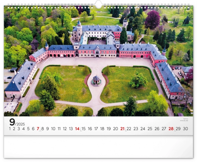 Wall Calendar with Czech Landscapes 2025