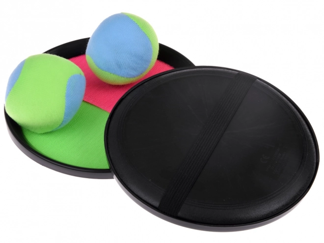 Game with Catching Paddles and Velcro Balls