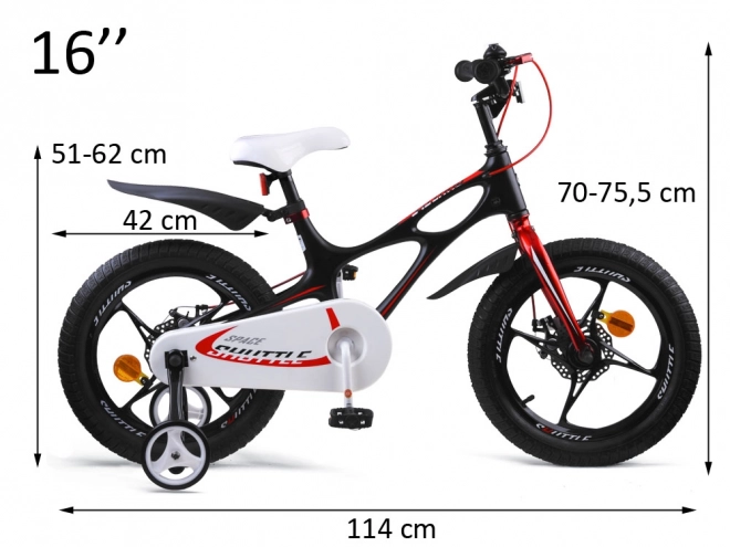 Children's Bicycle Royal Baby Space Shuttle 16" – Black