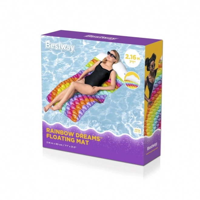 Inflatable Rainbow Air Mattress