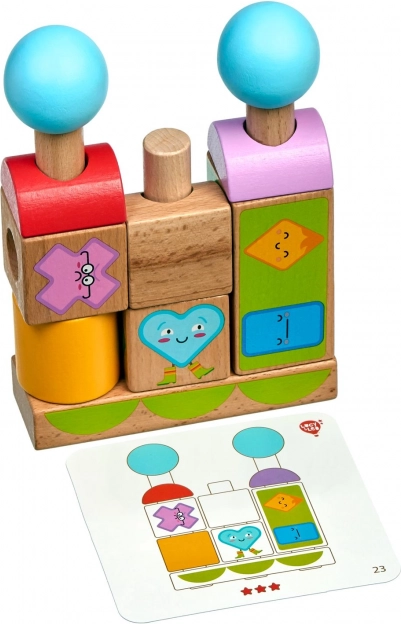 Peg base for stable stacking