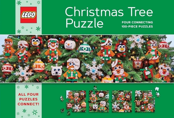 Christmas Tree Puzzle 4x100 LEGO® Set