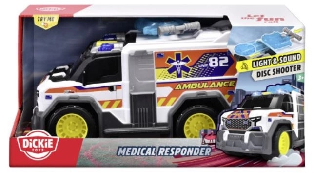 Dickie White Ambulance Toy Car